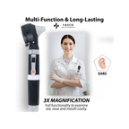 Fiber Optic Pocket Otoscope Set | Black