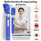 Fiber Optic Mini Ophthalmoscope & Otoscope Set - Navy Blue