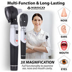 Fiber Optic Mini Ophthalmoscope & Otoscope Set - Five Aperture