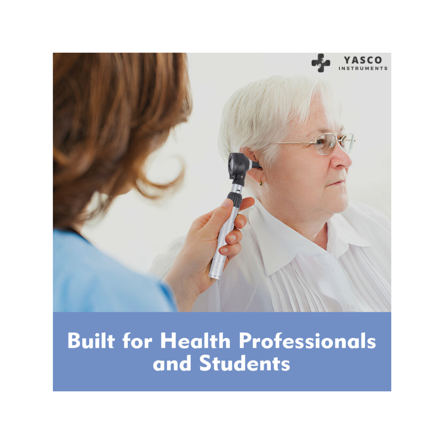 Fiber Optic Brass Otoscope Set | Baby Handle