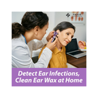 Fiber Optic Pocket Otoscope Set | Purple