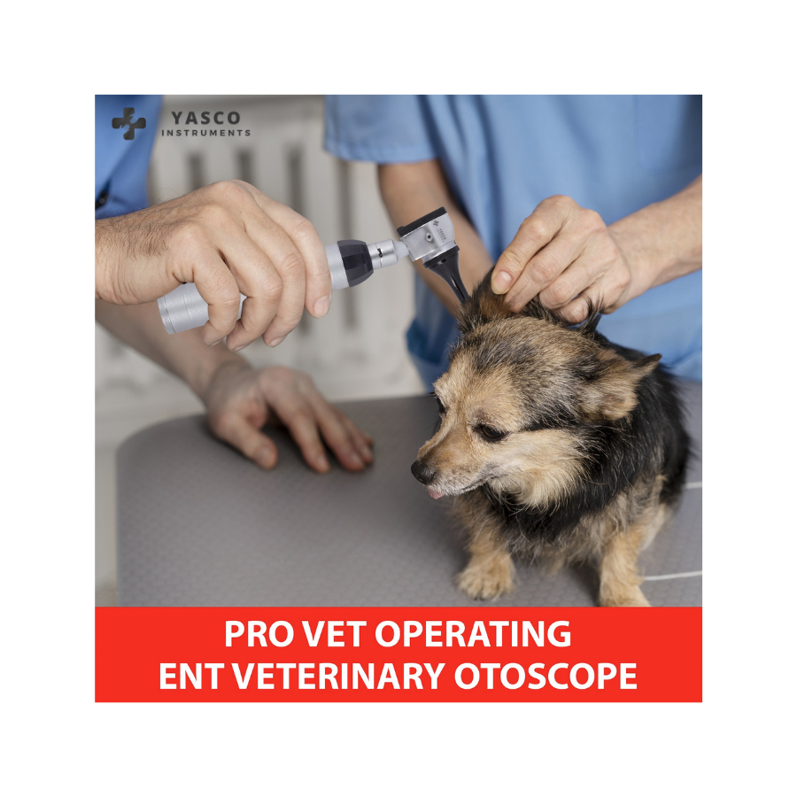 Veterinary Otoscope Set | LED Diagnostic Instrument