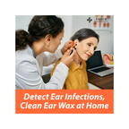 Fiber Optic Pocket Otoscope Set | Orange