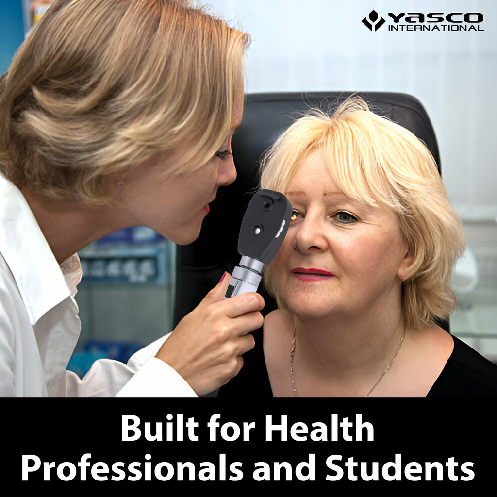 Fiber Optic Mini Ophthalmoscope & Otoscope Set - Five Aperture