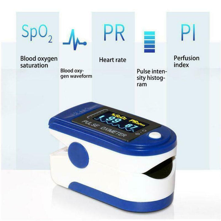Precision Finger Pulse Oximeter LED Display - Portable Pulse Oximeter