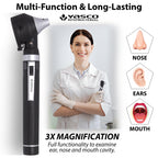 Fiber Optic Mini Otoscope Set - Black