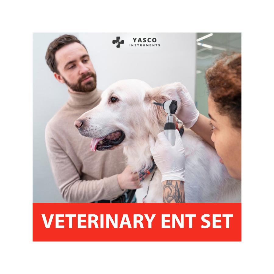 Veterinary Otoscope Set | LED Diagnostic Instrument