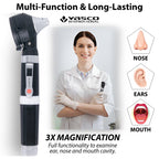 Fiber Optic Mini Otoscope Set - Black
