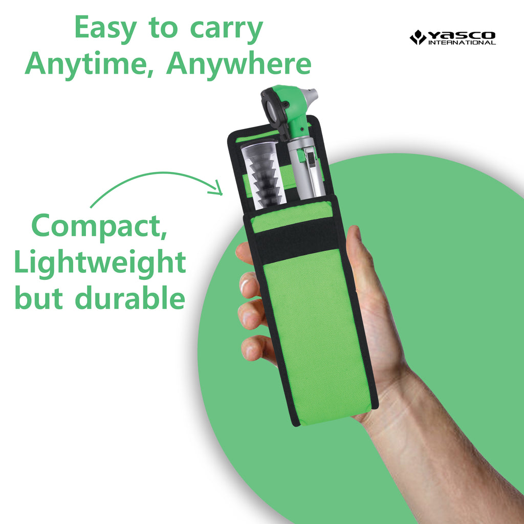 Fiber Optic Mini Otoscope Set - Green