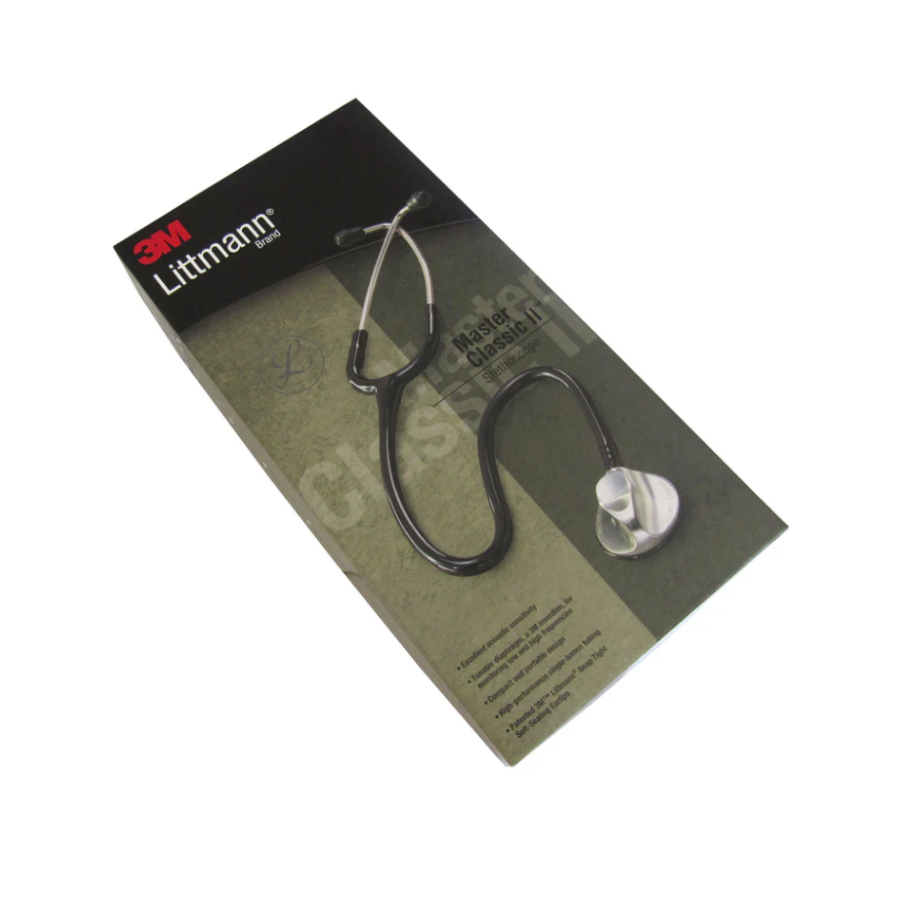 3M Littmann Master Classic II Stethoscope 2141 | All Black | Black Edition