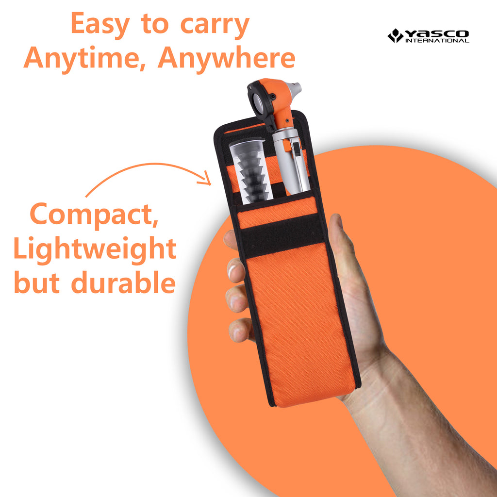 Fiber Optic Mini Otoscope Set - Orange