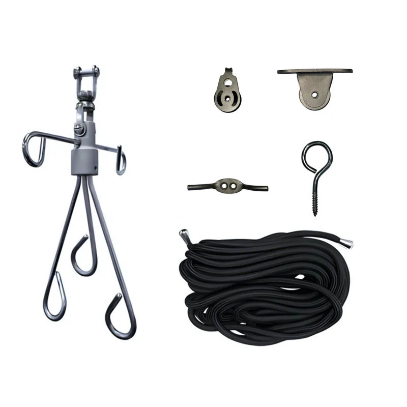 Stainless Steel IV Drip Hanger with Suspension Rope Main image