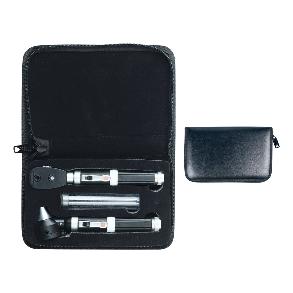 Fiber Optic Mini Ophthalmoscope & Otoscope Set - Five Aperture