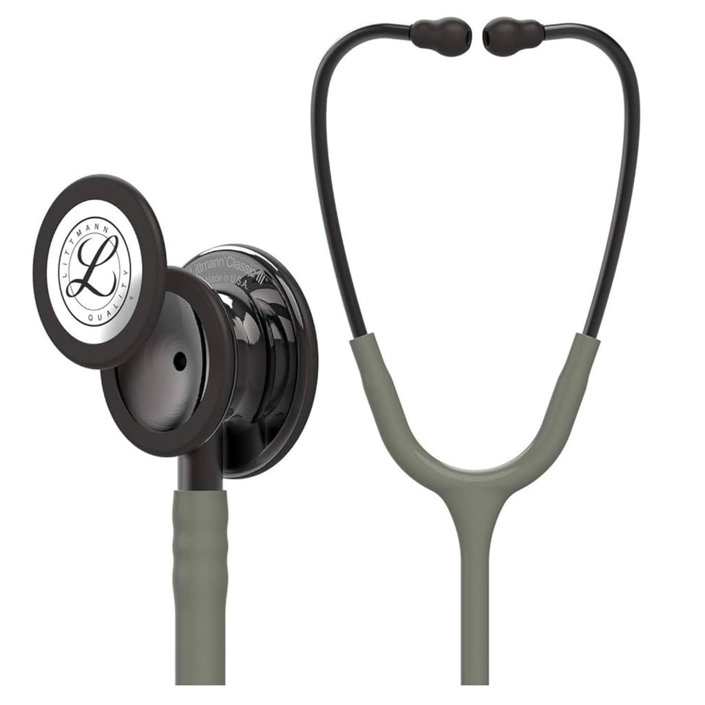 Littmann Classic III Stethoscope - Olive Green Tube & Smoke Finish - 5812
